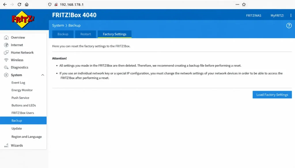 1921681781 WLAN-NAME UND PASSWORT ÄNDERN