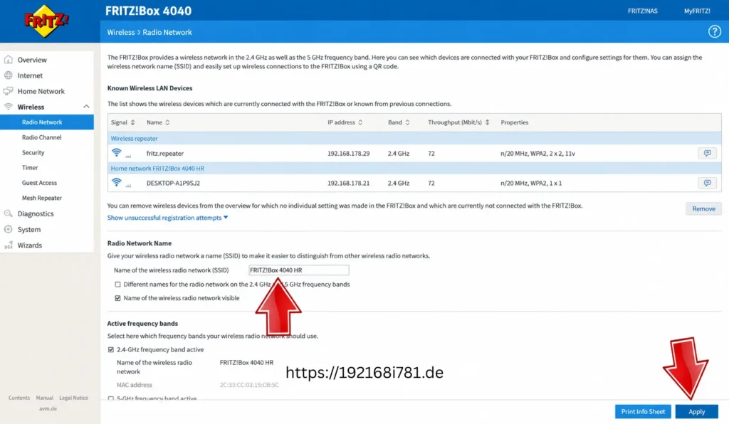 http://fritz.box-wlan Namensänderung (SSID)