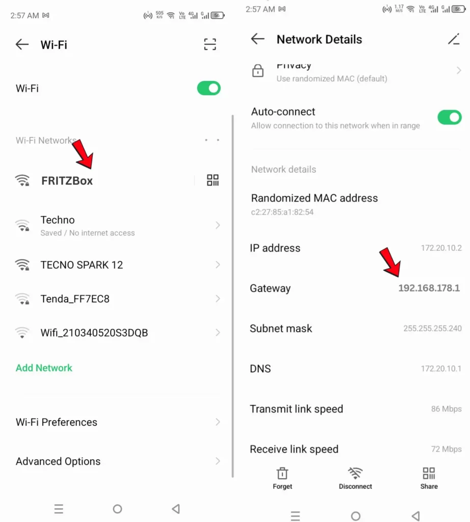 Finde deine IP-Adresse über dein Mobiltelefon